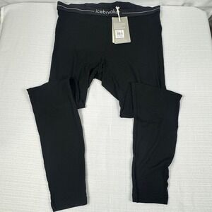 Icebreaker 175 Everyday Merino Wool Leggings Mens 2XL Black Base Layer 104487001